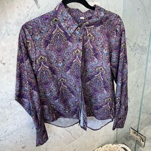 Vintage printed paisley shirt